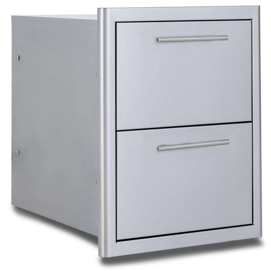 Blaze BLZ-DRW2-R-LT 16-Inch Stainless Steel Double Access Drawer