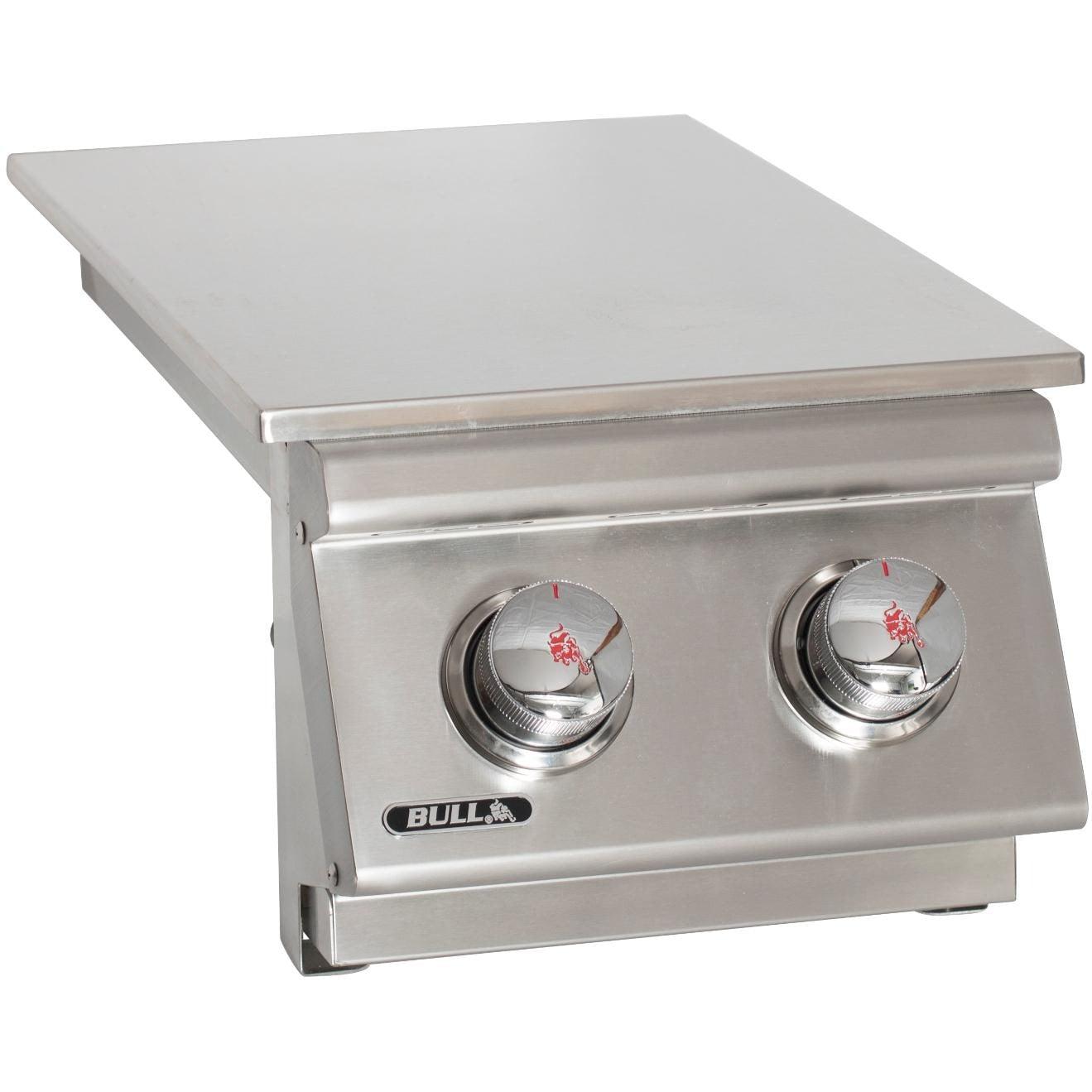 Bull 3000 Built-In Stainless Steel Double Side Burner - Lid Closed