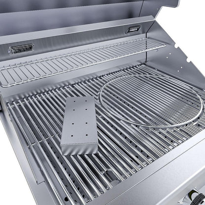 Sunstone Ruby3B Ruby 30-Inch 3-Burner Built-In Grill W/ Pro-Sear - Interior Close-Up