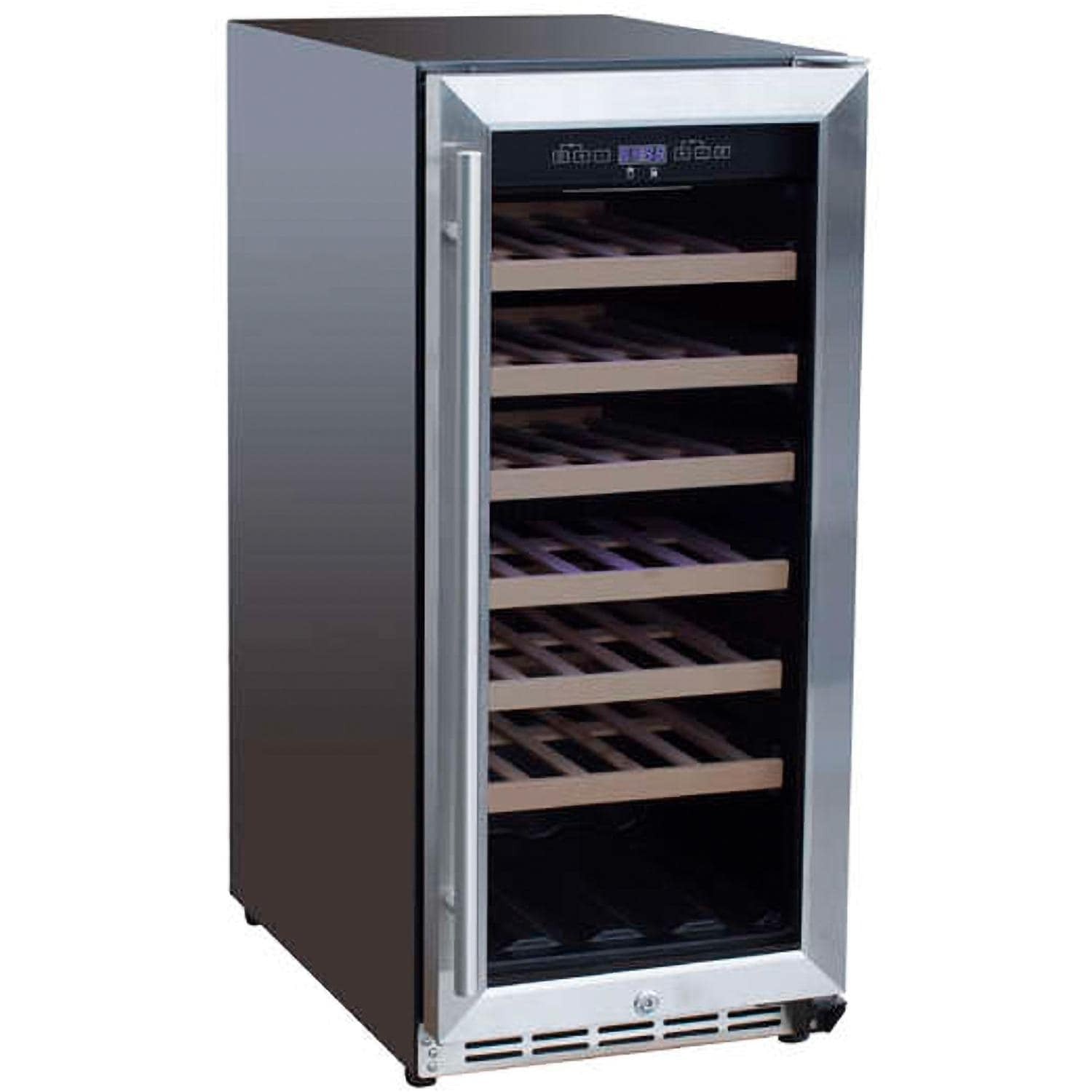 Summerset 15-Inch Outdoor Rated Wine Cooler - SSRFR-15W - Angled View