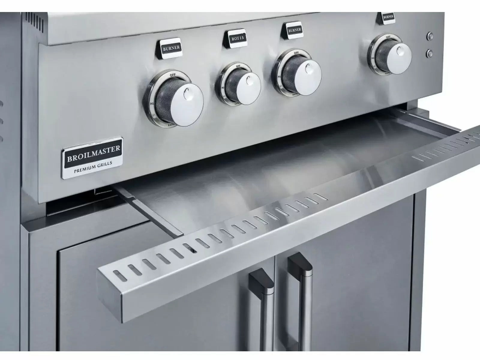 Broilmaster 34-Inch Stainless Steel Built-In Gas Grill - BSG343N - Plate