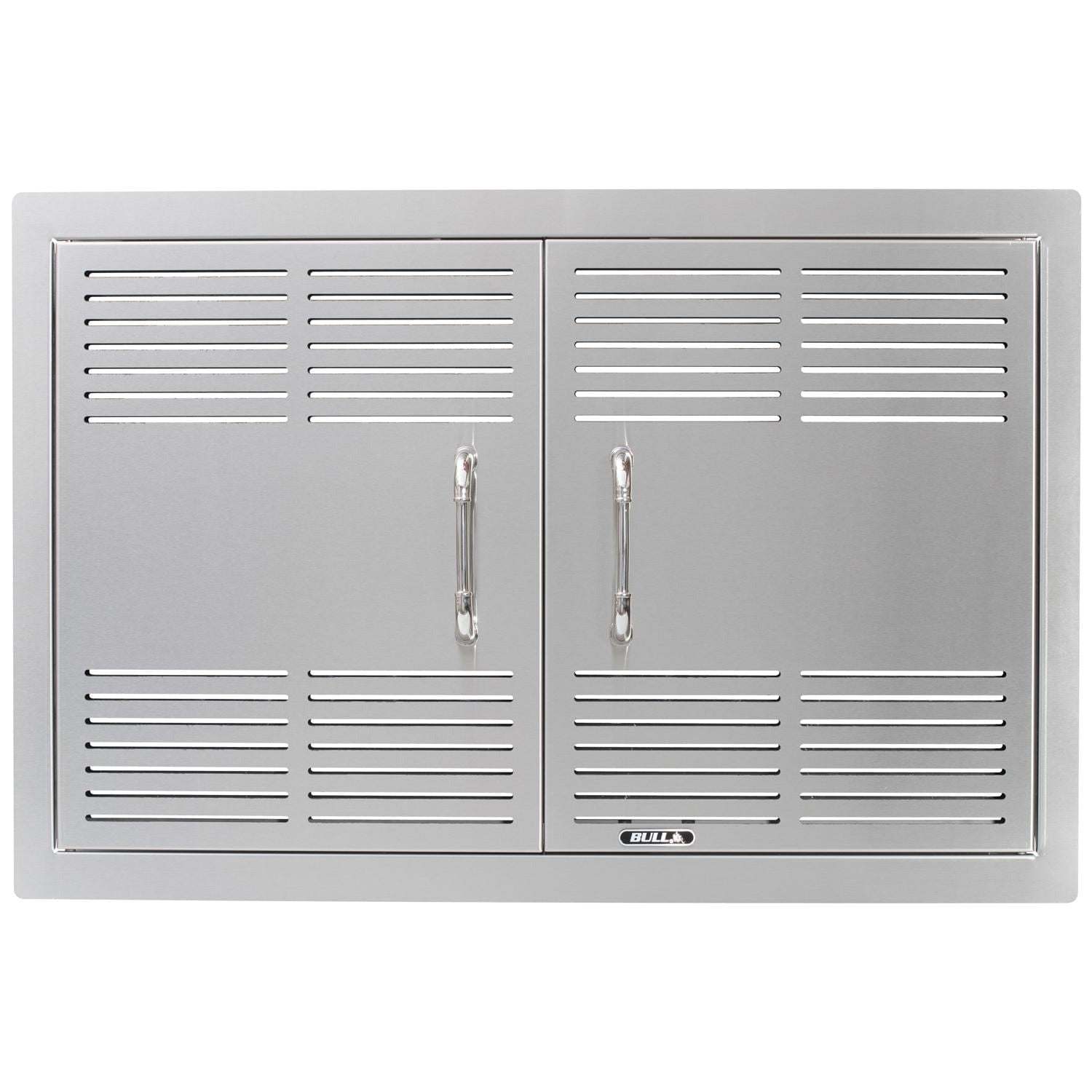 Bull 44570 30-Inch Dual-Lined Vented Stainless Steel Double Access Doors - Front