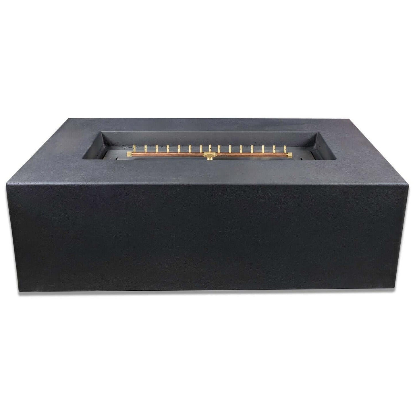 60 Inch Rectangular Concrete Fire Pit Table in Phantom By Blaze - White Background