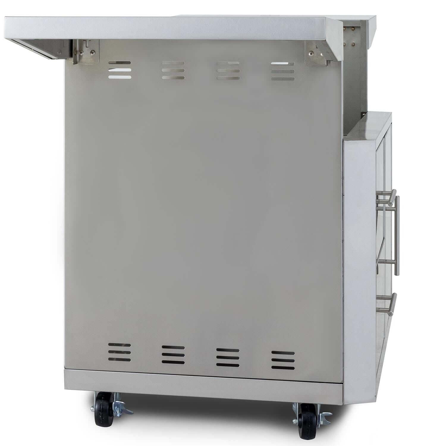 Blaze BLZ-4PRO-CART-LTSC Grill Cart For Professional LUX 4-Burner Grill - Side View