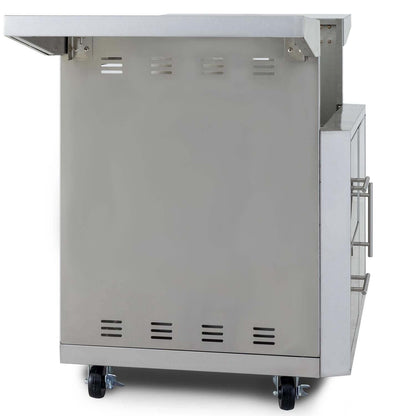 Blaze BLZ-4PRO-CART-LTSC Grill Cart For Professional LUX 4-Burner Grill - Side View