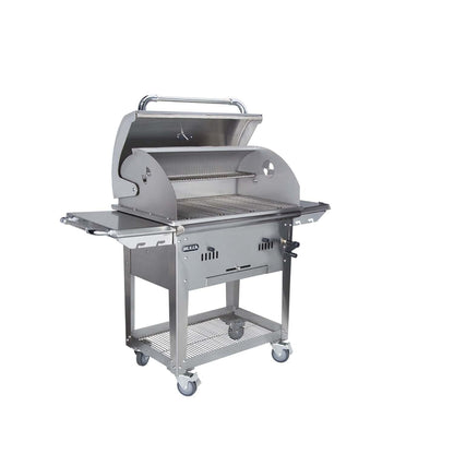 Bull 88000 Bison Premium Charcoal Grill - Open Lid