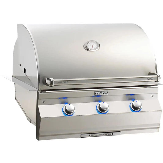 Fire Magic - A660I-7LAN - Aurora 30-Inch Built-In Natural Gas Grill W/ One Infrared Burner