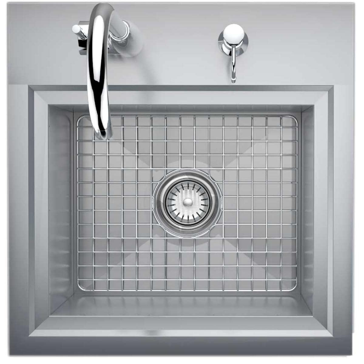 Sunstone Premium 21 X 20 Drop In Sink With Hot/Cold Faucet - Overhead View