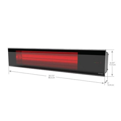 Dimplex X-DIR18A10GR DIR Series Infrared Heater - 1800W - 240V - Dimensions