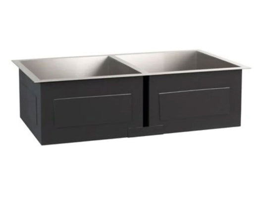 Fire Magic Stainless Steel Double Sink - 3837 - White Background