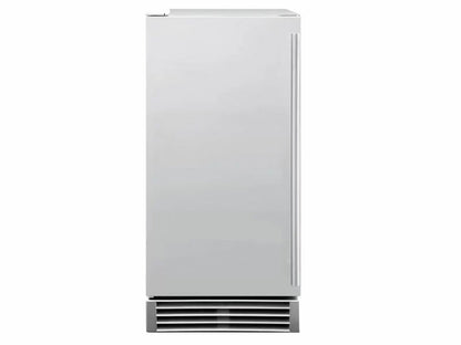 Summerset 15-Inch UL Outdoor Rated Ice Maker with Stainless Door - IM-15 - Front View