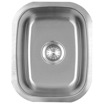 Summerset 18 X 15 Undermount Sink W/ Goose Neck Faucet - Sink Detail