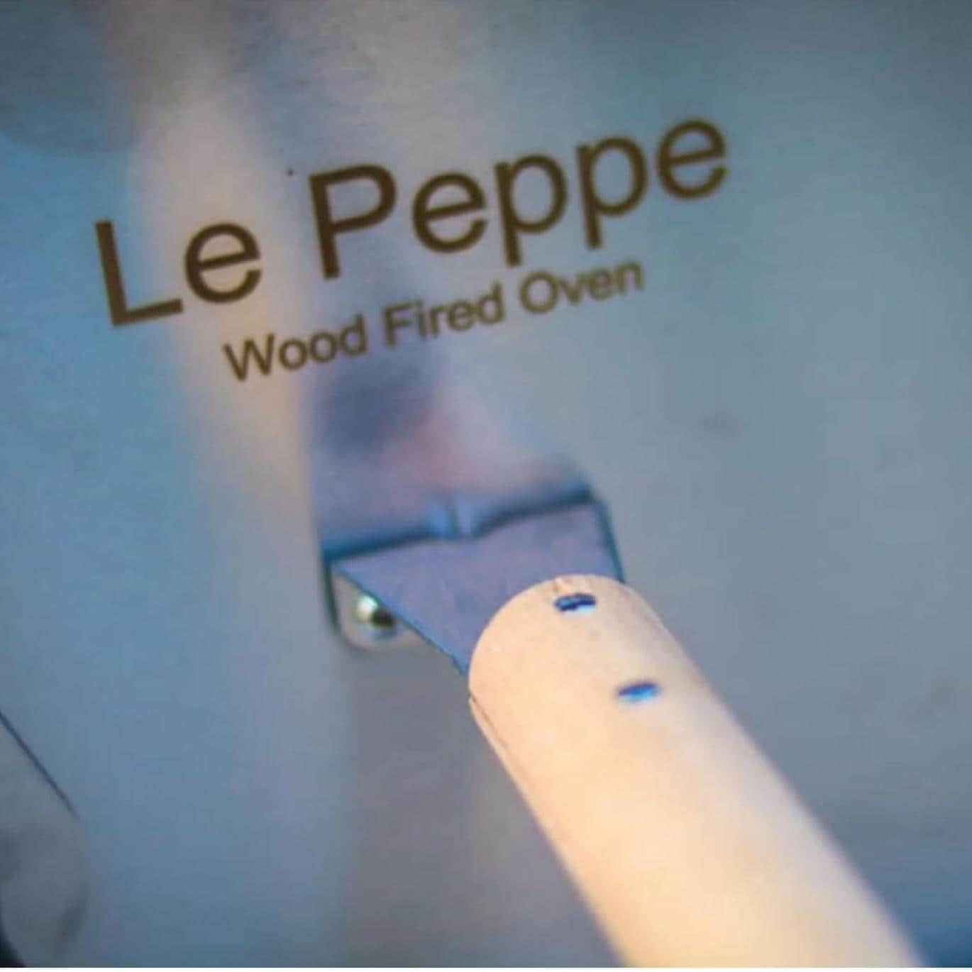 WPPO Le Peppe Portable Eco Wood-Fired Oven w/ Deluxe Peel - Black - WKE-01-BLK - Black - Door - Detail
