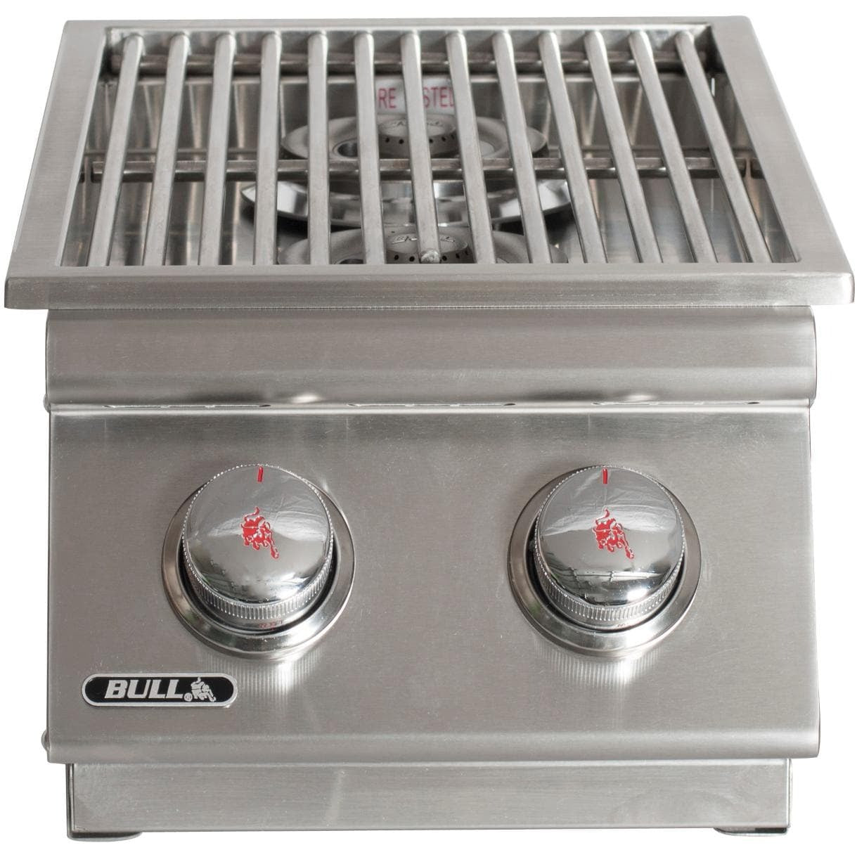 Bull 3000 Built-In Stainless Steel Double Side Burner - Front View