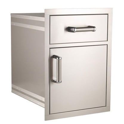 Fire Magic Premium Flush 17-Inch Pantry / Access Drawer Combo - 54018S