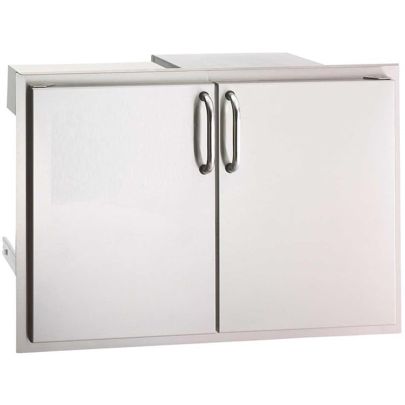 Fire Magic Select 30 Inch Double Access Door With Drawers And Trash Bin Storage