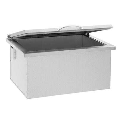 American Made Grills IC-28 28x26 Inch 2.7c Drop-in Cooler - Side Open View