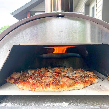 WPPO Lil Luigi Portable Pro Eco Wood-Fired Oven Kit - WKP-01 - Baking Pizza - Lifestyle