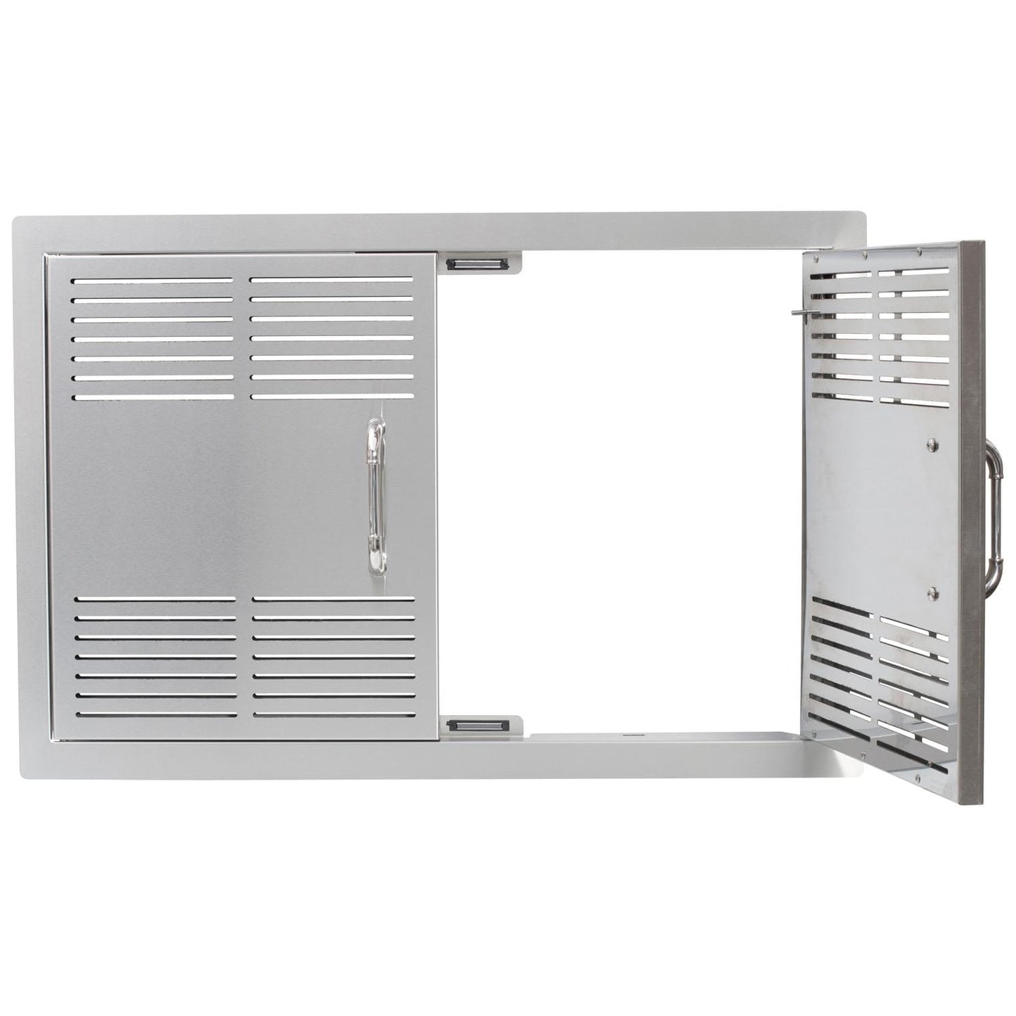 Bull 44570 30-Inch Dual-Lined Vented Stainless Steel Double Access Doors - Front With Door Open