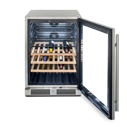 Blaze BLZ-GDBEV-5.5 24-Inch 5.5 Cu. Ft. Outdoor Rated Beverage Cooler - Bamboo Shelving with Wine