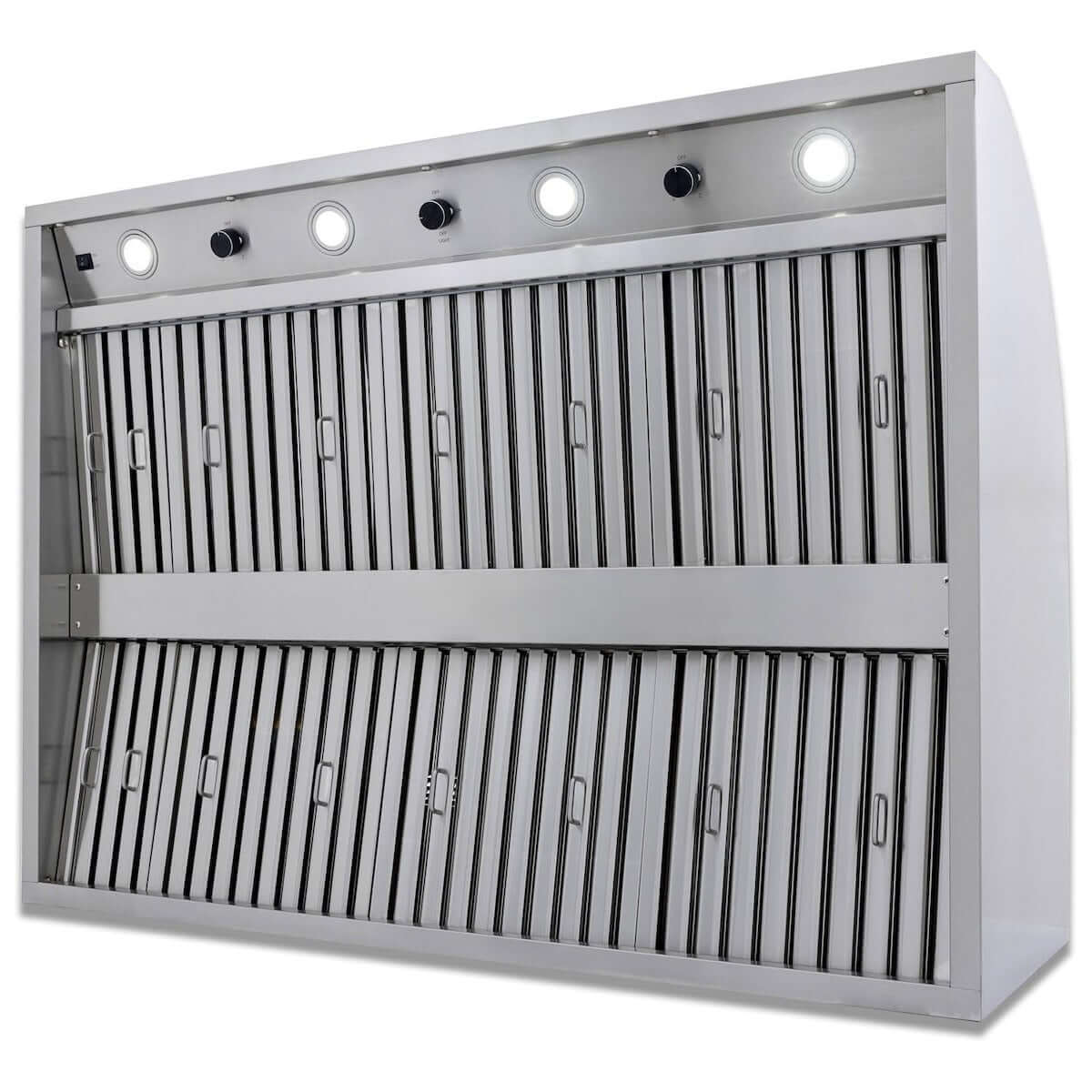 Blaze BLZ-48-VHOOD 48-Inch Stainless Steel Vent Hood - 2000 CFM - Angled Vent - Detail