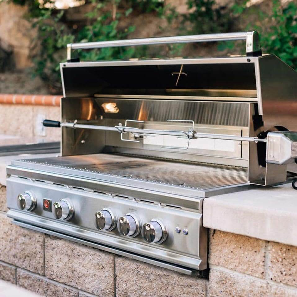 Summerset TRL44- 44 Inch Grill - Installed Lid Open