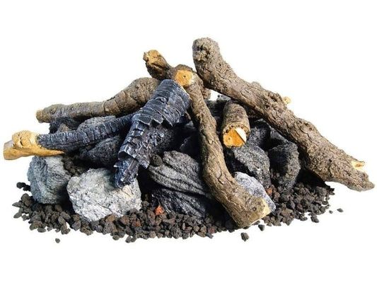 American Fyre Designs Beachwood Logs with Stones - OCBW-34