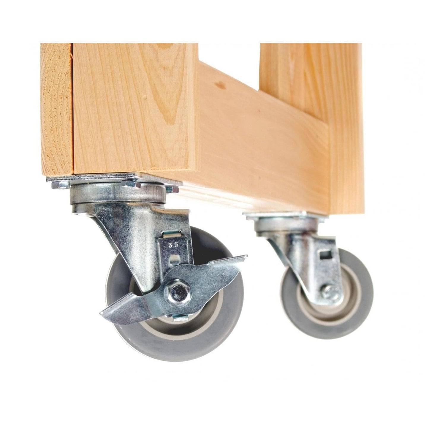 Primo PG00600 Curved Cypress Table - Caster Wheels