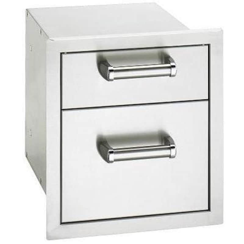 Fire Magic Premium Flush 14 Inch Double Access Drawer