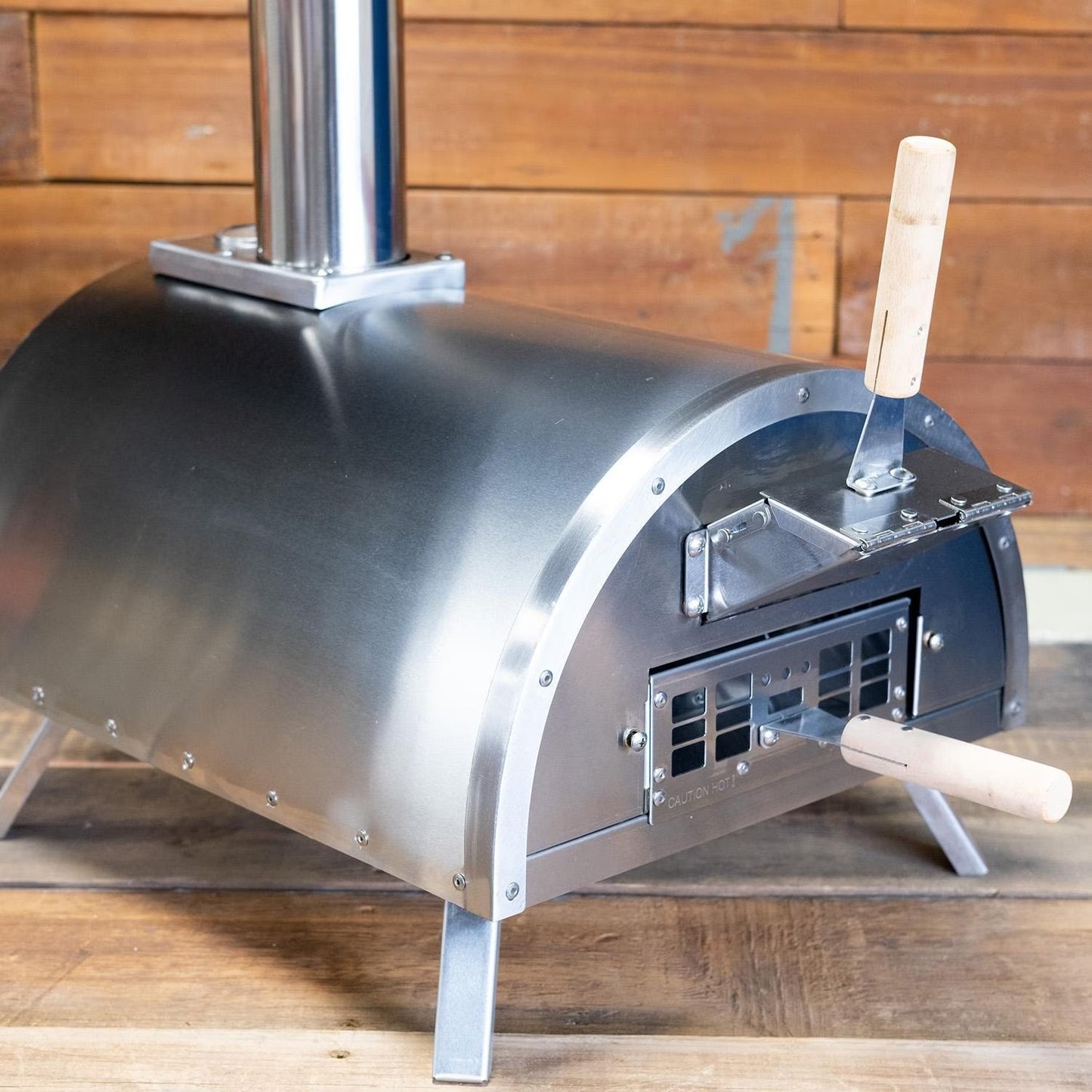 WPPO Lil Luigi Portable Pro Eco Wood-Fired Oven Kit - WKP-01 - Back View - Lifestyle
