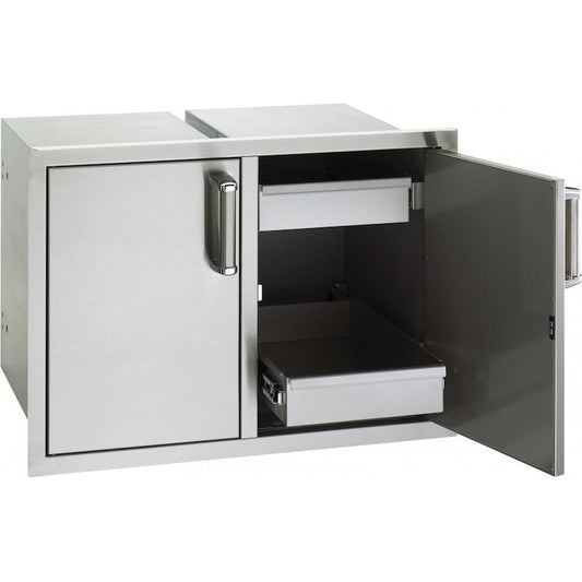 Fire Magic Premium Flush 30 Inch Enclosed Cabinet Storage With Drawers