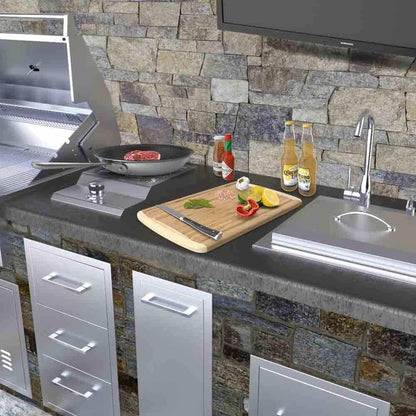 Sunstone SUN13VSB-NG Ruby Series 13 Inch Natural Gas Countertop or Drop-in Versa Single Burner - Outdoor Kitchen