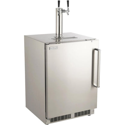 Fire Magic 24 Inch Left Hinged Outdoor Built-In Dual Tap Kegerator