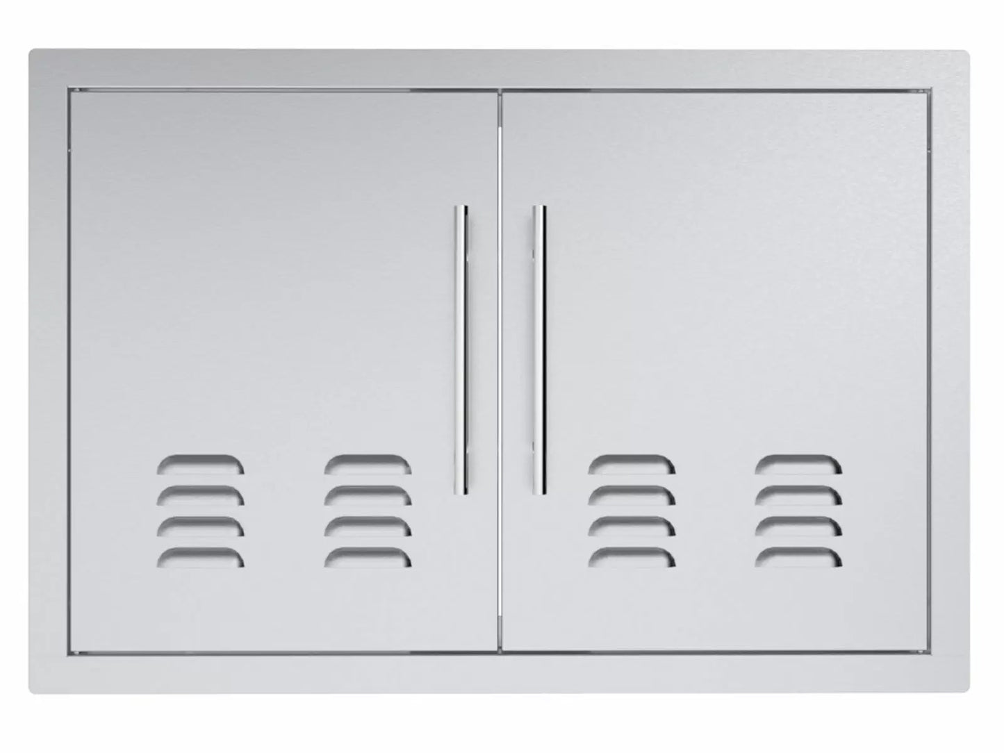 Sunstone Texan Series 30-Inch Stainless Steel Vented Double Access Doors - TEX-DDV30 - Front View