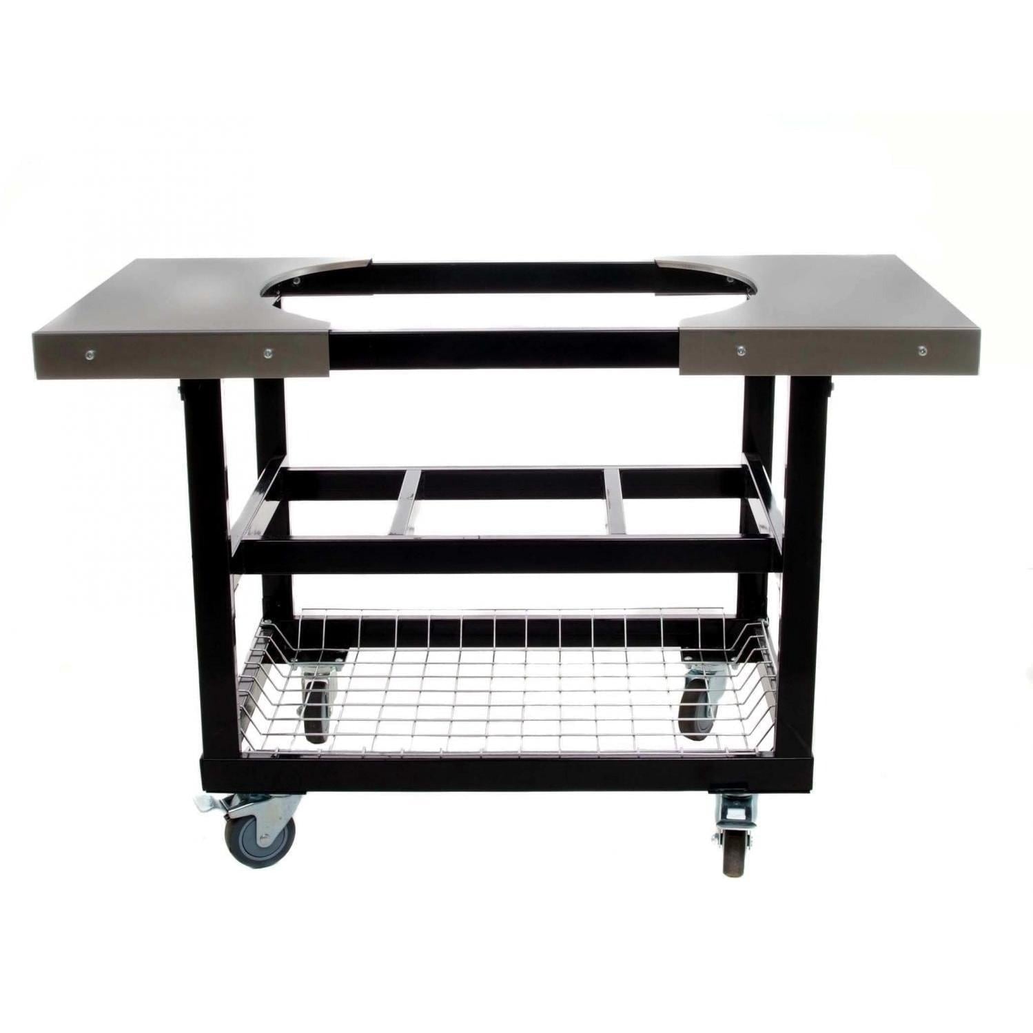 Primo PG00320 Steel Cart With Stainless Steel Side Tables For Oval Junior