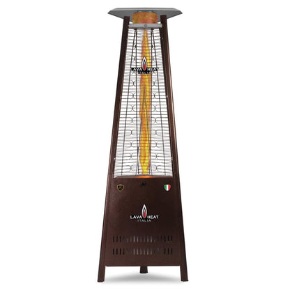 Lava Heat Capri KD Triangle Flame Tower Heater 72 inch 42 K BTU Electronic Ignition Heritage Bronze Liquid Propane - AL6MPB