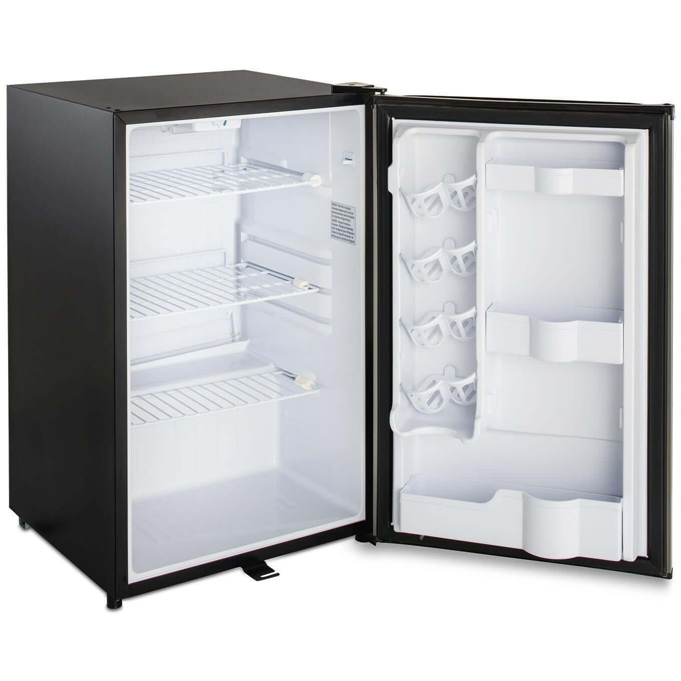 Blaze BLZ-SSRF126 20-Inch 4.4 Cu. Ft. Compact Refrigerator W/ Recessed Handle - Side View with Door Open