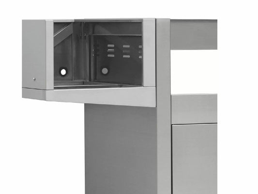 Summerset Grills Side Burner Bracket for Sizzler Carts - Right Side Mount - CART-SIZ-SB2BK-R - Empty Bracket