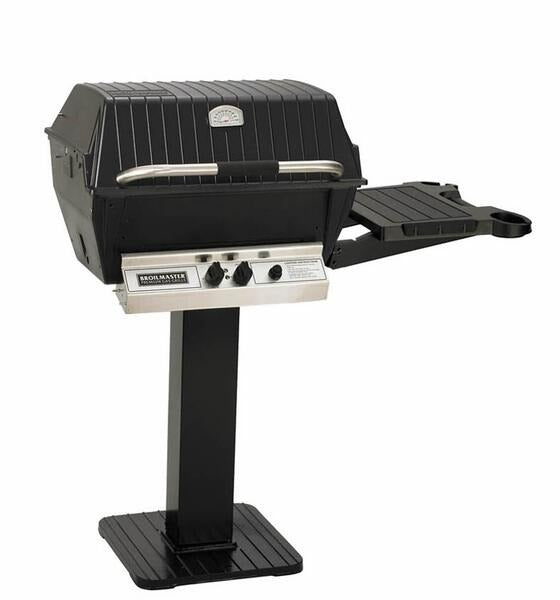 Broilmaster Deluxe Series 24" Post Mount Natural Gas Grill with 2 Burners - H4PK3N - front View