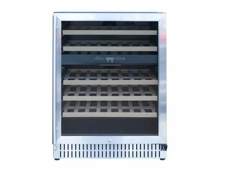 Summerset 24-Inch Outdoor Rated Dual Zone Wine Cooler - RFR-24WD - Front View