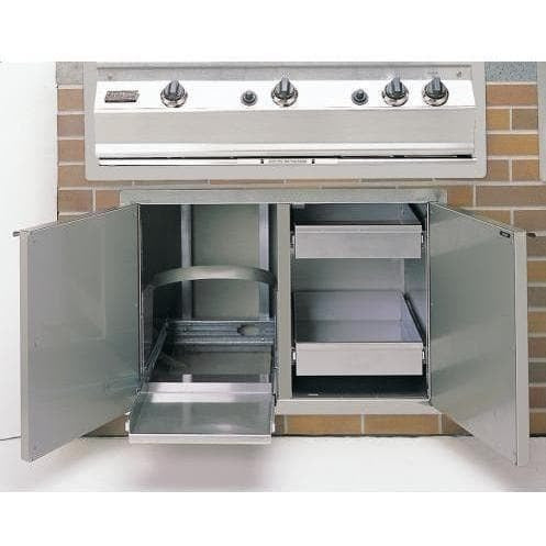 Fire Magic Select 30 Inch Double Access Door With Drawers And Propane Tank Storage - Open View