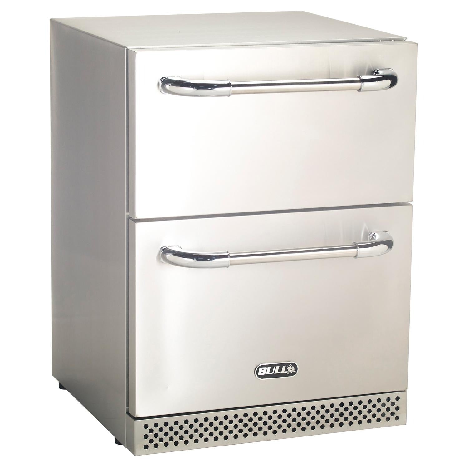 Bull 17400 Premium 24-Inch 5 Cu. Ft. Outdoor Rated Refrigerator Drawers