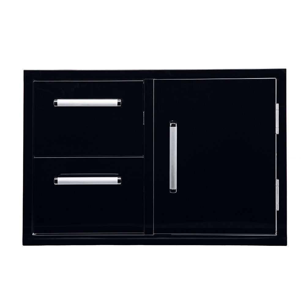 Bonfire 33'' Stainless Steel Grade 304 Stainless Steel Drop-In Door and Double Drawer Combo - CBADC-B-WHISTLER