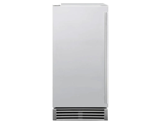 TrueFlame 15-Inch UL Outdoor Rated Ice Maker with Stainless Door - 50 lb Capacity - TF-IM-15