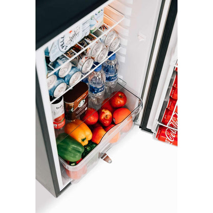 Summerset 20-Inch 4.5 Cu. Ft. Compact Refrigerator - SSRFR-21S - Bottom Drawer Open