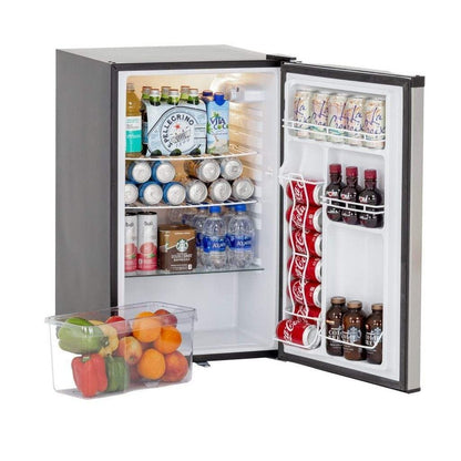 Summerset 21" 4.5 Cu. Ft. Left to Right Opening Compact Refrigerator - SSRFR-21S-R - Bottom Drawer Removed