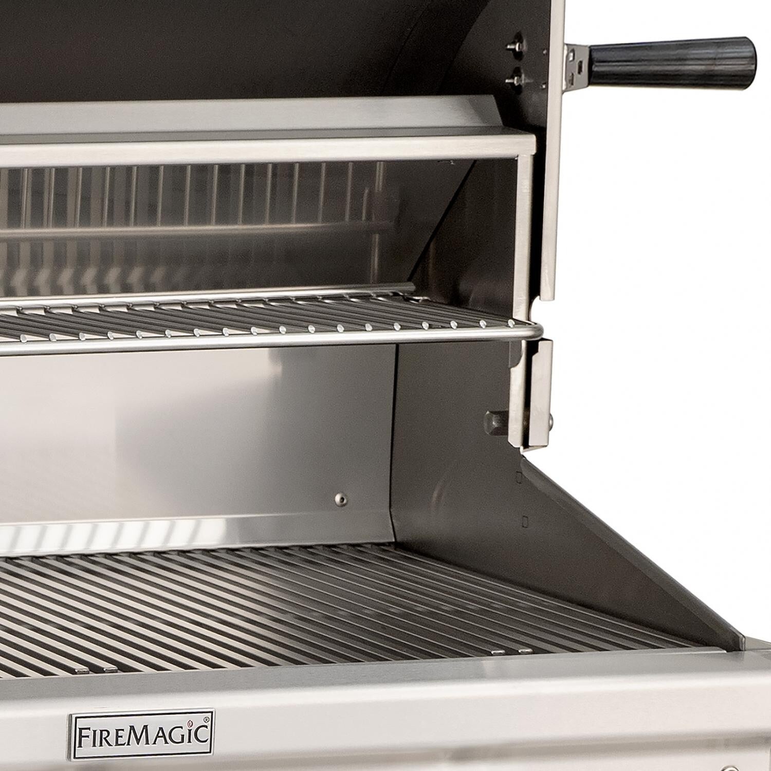 Fire Magic - CMA430S-RT1N-G6 - Choice Multi-User Accessible 24-Inch Natural Gas Grill On In-Ground Post - Warming Rack