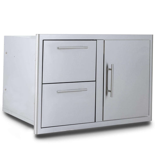 Blaze BLZ-DDC-R-LTSC 32-Inch Access Door & Stainless Steel Double Drawer Combo