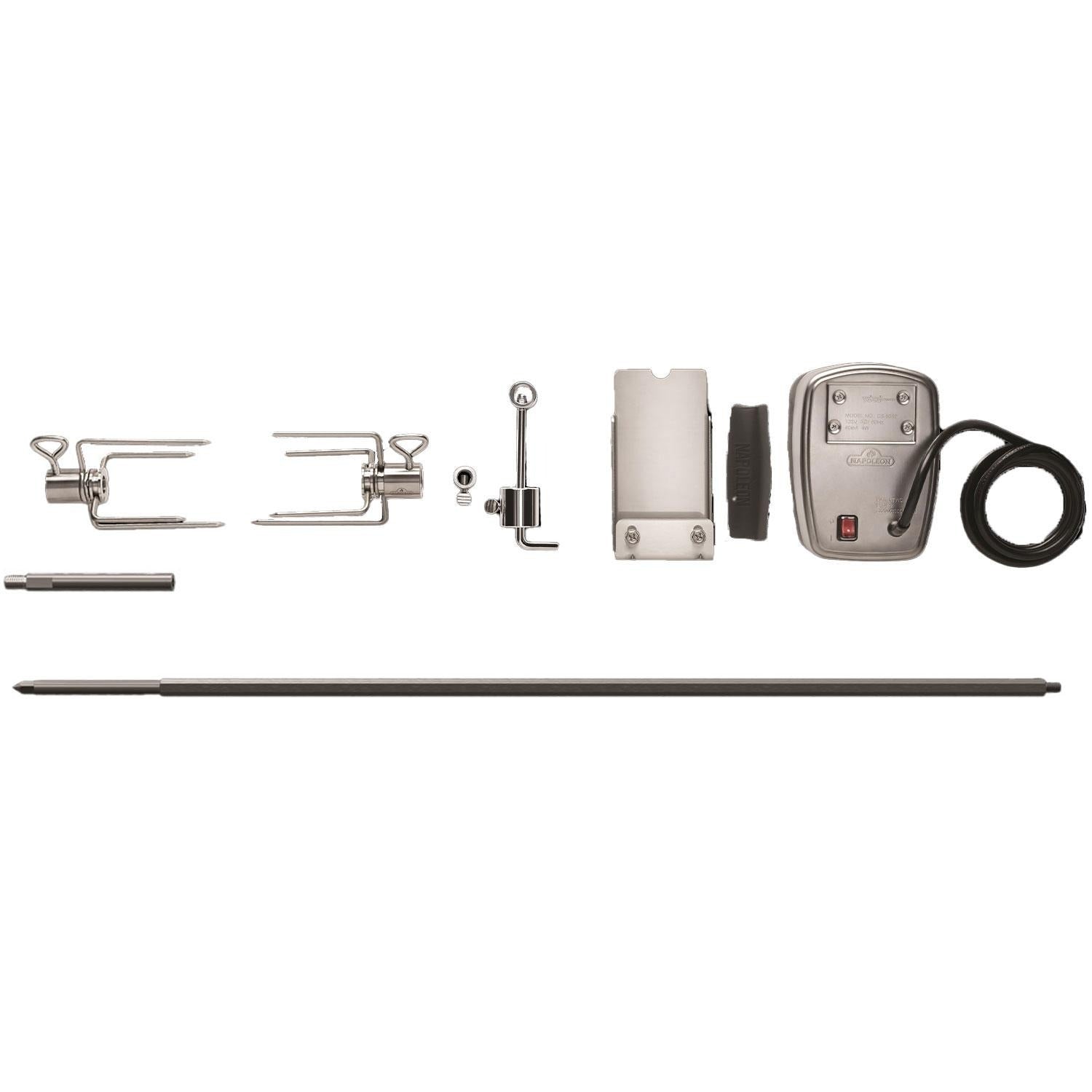 Napoleon 69871 Heavy Duty Rotisserie Kit for 38 Inch Built-In Grill Models - White Background