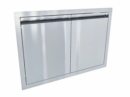 Sunstone Aruba Series Sleek Style 30-Inch Stainless Steel Double Door - ARU-DD30 - Angled View